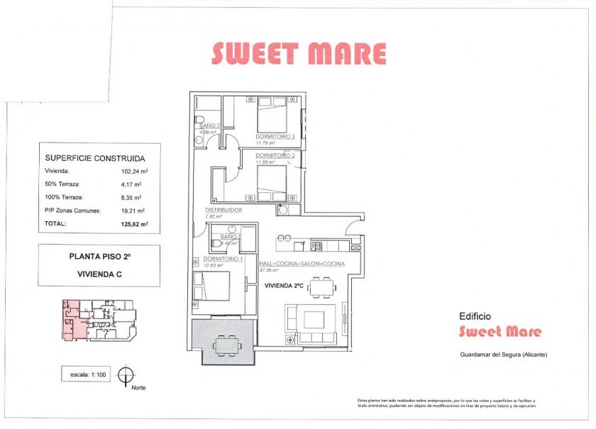 3 Slaapkamer Appartement in Guardamar del Segura - Nieuwbouw in Nexus Grupo