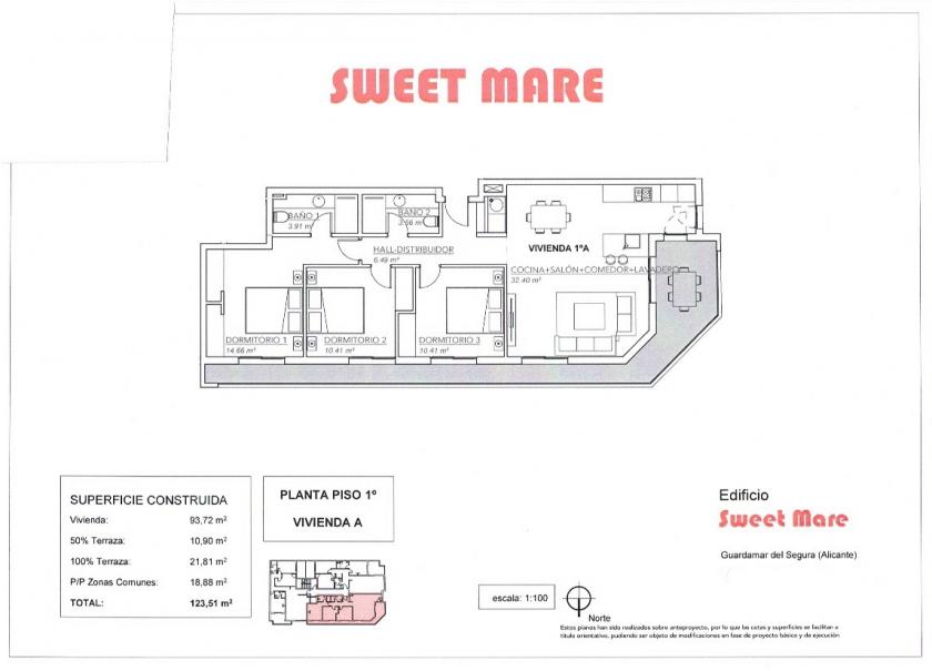 3 Slaapkamer Appartement in Guardamar del Segura - Nieuwbouw in Nexus Grupo