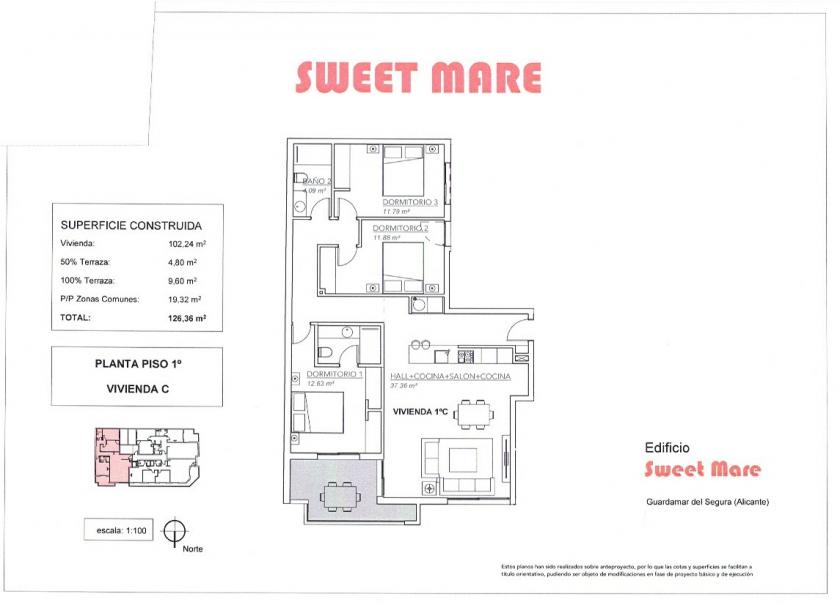 3 Slaapkamer Appartement in Guardamar del Segura - Nieuwbouw in Nexus Grupo