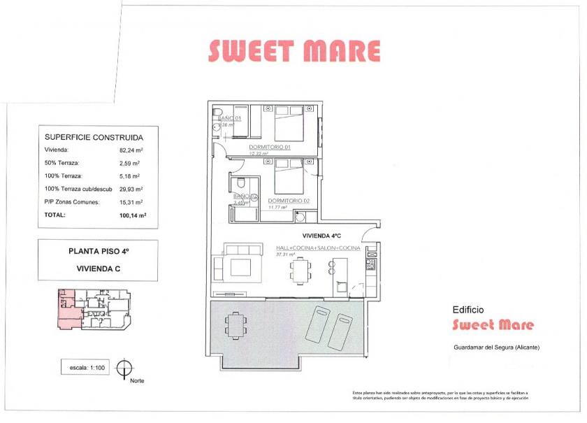 3 Slaapkamer Appartement in Guardamar del Segura - Nieuwbouw in Nexus Grupo