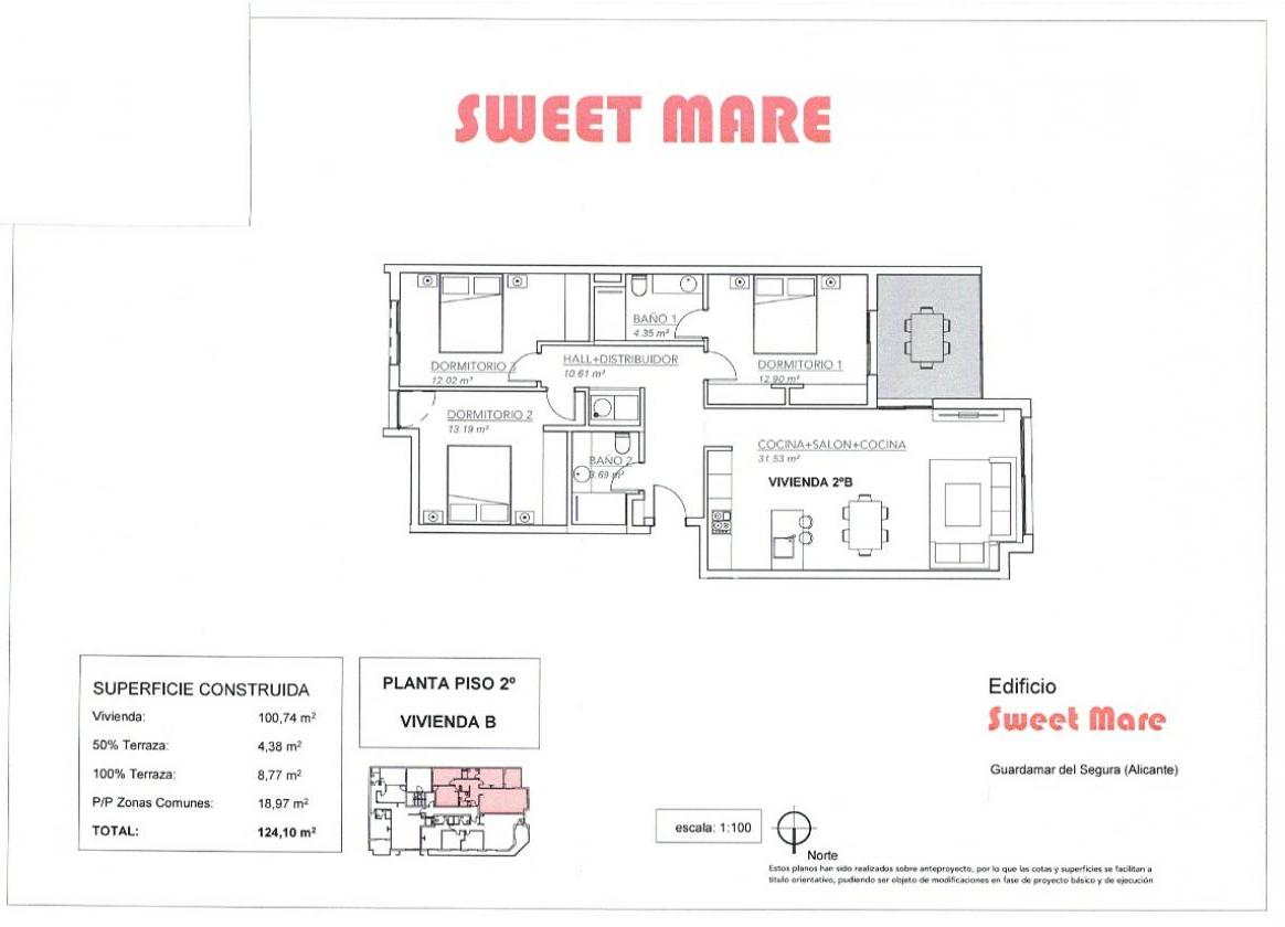 3 Slaapkamer Appartement in Guardamar del Segura - Nieuwbouw in Nexus Grupo