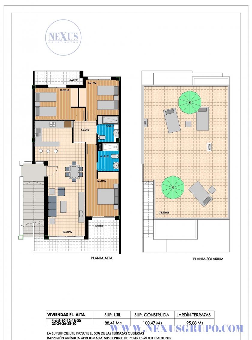 INMOBILIARIA GRUPO NEXUS SELL LUXURY BUNGALOWS IN BENIJOFAR in Nexus Grupo