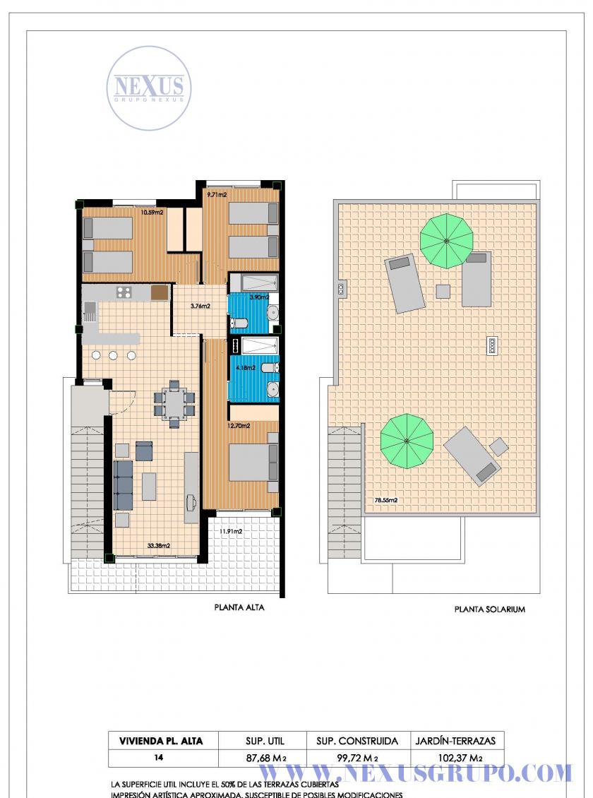 INMOBILIARIA GRUPO NEXUS SELL LUXURY BUNGALOWS IN BENIJOFAR in Nexus Grupo