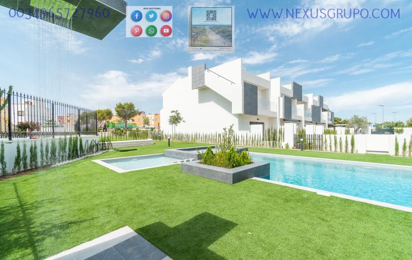 ONROEREND GOED, GRUPO NEXUS, VERKOOPT 58 BUNGALOWS OP DE BEGANE EN BOVENVERDIEPING, IN LOS BALCONES DE TORREVIEJA in Nexus Grupo