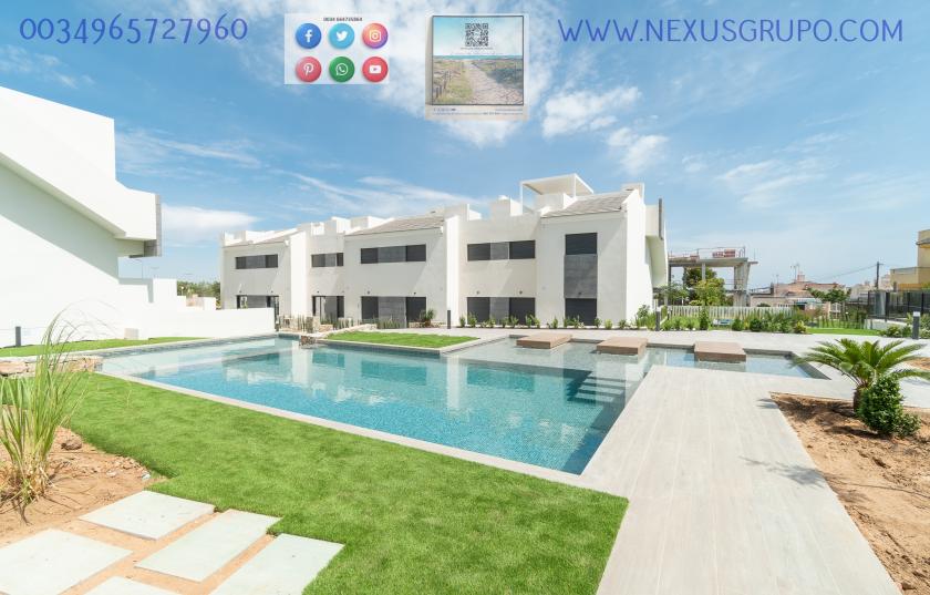 ONROEREND GOED, GRUPO NEXUS, VERKOOPT 58 BUNGALOWS OP DE BEGANE EN BOVENVERDIEPING, IN LOS BALCONES DE TORREVIEJA in Nexus Grupo